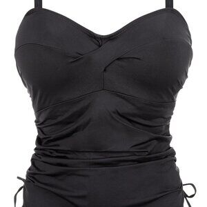 Fantasie Versailles Twist Front Tankini Top Black 34DD